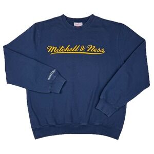 Mitchell and‎ Ness Nostalgia Sweatshirt Crewneck Mens Large Blue Athletic Casual